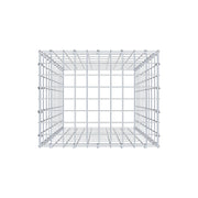 Anbaugabione Typ 3 100 cm x 50 cm x 40 cm (L x H x T), Maschenweite 5 cm x 10 cm, C-Ring