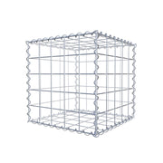 Gabione 50 cm x 50 cm x 50 cm (L x H x T), Maschenweite 10 cm x 10 cm, Spirale