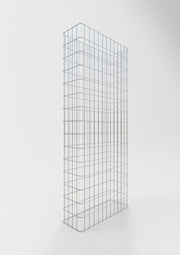 Gabionenzaun Länge 62 cm, Höhe 180 cm, Tiefe 22 cm, Maschenweite 5 x 10 cm