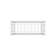 Gabione 100 cm x 90 cm x 40 cm (L x H x T), Maschenweite 10 cm x 10 cm, Spirale