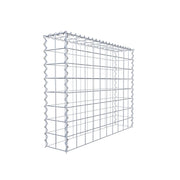 Anbaugabione Typ 3 100 cm x 80 cm x 20 cm (L x H x T), Maschenweite 10 cm x 10 cm, Spirale