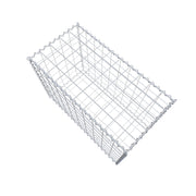 Gabione 100 cm x 70 cm x 50 cm (L x H x T), Maschenweite 10 cm x 10 cm, Spirale