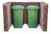 Gabionen Mülltonnenbox für 2 Tonnen  60120 l, 115 cm Höhe