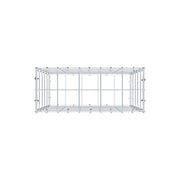 Gabione 50 cm x 50 cm x 20 cm (L x H x T), Maschenweite 10 cm x 10 cm, C-Ring