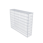 Kuvido Gabione 100 cm x 80 cm x 20 cm (L x H x T), Maschenweite 5 cm x 10 cm, Spirale