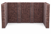 Gabionen Mülltonnenbox  3 Tonnen, 60120 l, 115 cm Höhe