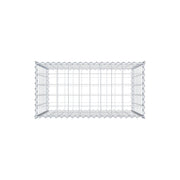 Gabione 100 cm x 90 cm x 50 cm (L x H x T), Maschenweite 10 cm x 10 cm, Spirale