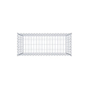 Gabione 100 cm x 80 cm x 40 cm (L x H x T), Maschenweite 5 cm x 10 cm, Spirale