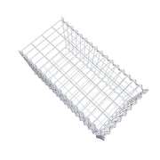 Anbaugabione Typ 2 80 cm x 40 cm x 40 cm (L x H x T), Maschenweite 5 cm x 10 cm, Spirale