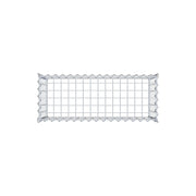 Anbaugabione Typ 3 80 cm x 40 cm x 30 cm (L x H x T), Maschenweite 5 cm x 10 cm, Spirale