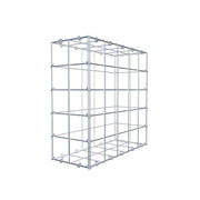 Gabione 50 cm x 50 cm x 20 cm (L x H x T), Maschenweite 10 cm x 10 cm, C-Ring