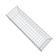 Kuvido Gabionenkorb 100 x 30 x 30 cm (L x H x T)  Verzinktes Stahldrahtgeflecht 4 mm, Maschenweite 5 x 5 cm, Spiralverbinder, für Gartengestaltung und Landschaftsbau