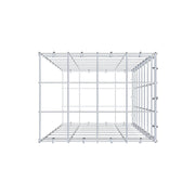 Anbaugabione Typ 2 80 cm x 40 cm x 30 cm (L x H x T), Maschenweite 10 cm x 10 cm, C-Ring