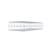 Gabione 100 cm x 20 cm x 50 cm (L x H x T), Maschenweite 10 cm x 10 cm, C-Ring