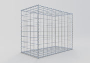 Gabione 100 cm x 80 cm x 50 cm (L x H x T), Maschenweite 10 cm x 10 cm, Spirale