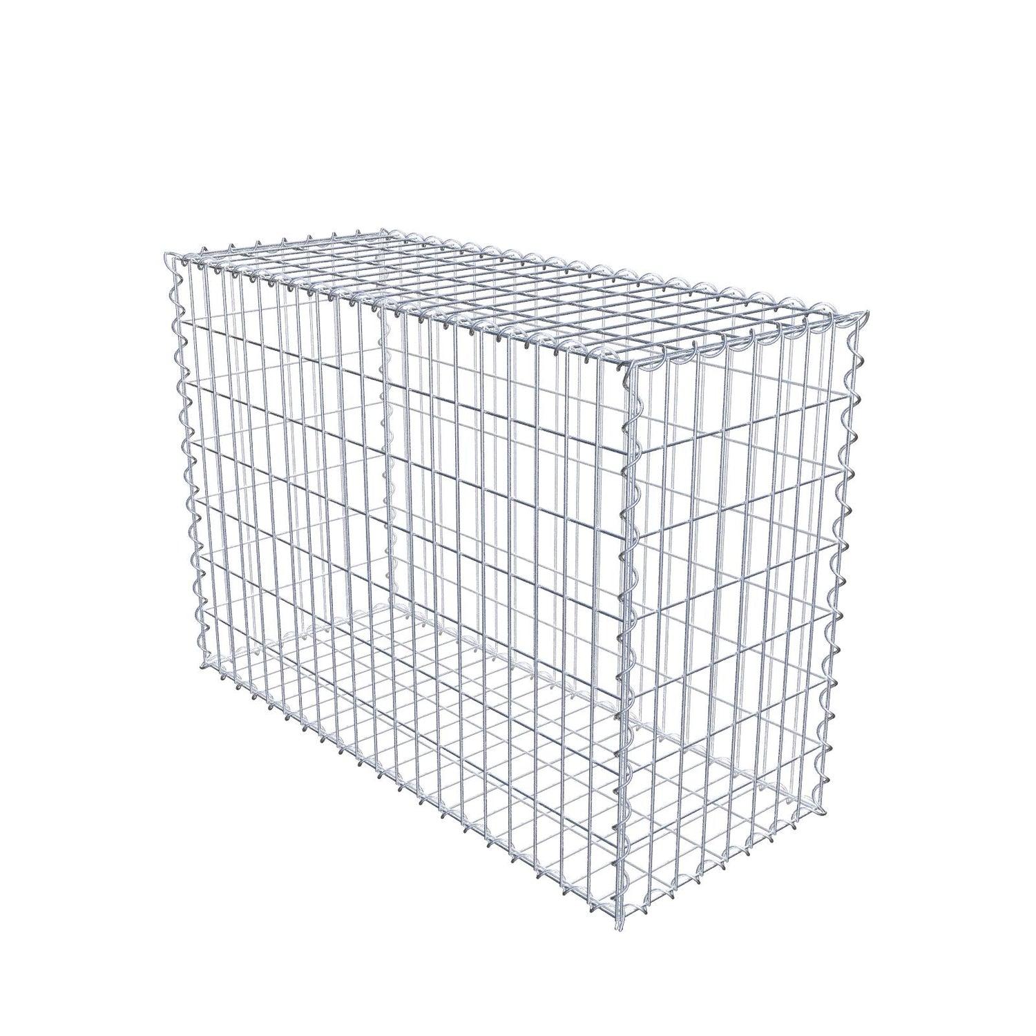Gabione 100 cm x 70 cm x 40 cm (L x H x T), Maschenweite 5 cm x 10 cm, Spirale