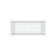 Gabione 100 cm x 90 cm x 40 cm (L x H x T), Maschenweite 5 cm x 10 cm, Spirale