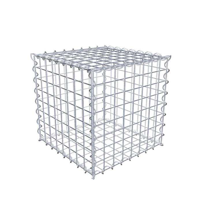 Gabione 40 cm x 40 cm x 40 cm (L x H x T), Maschenweite 5 cm x 5 cm, Spirale
