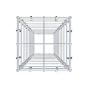 Gabione 100 cm x 20 cm x 20 cm (L x H x T), Maschenweite 10 cm x 10 cm, C-Ring