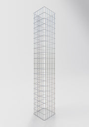 Gabionensäule eckig 32 cm x 32 cm, 200 cm Höhe, MW 5 cm x 10 cm