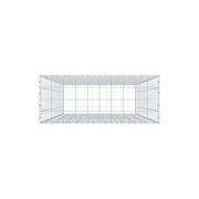 Gabione 200 cm x 100 cm x 40 cm (L x H x T), Maschenweite 10 cm x 10 cm, C-Ring