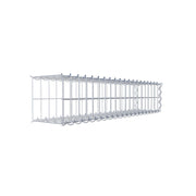Anbaugabione Typ 2 100 cm x 20 cm x 20 cm (L x H x T), Maschenweite 5 cm x 10 cm, Spirale