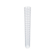 Gabionensäule rund feuerverzinkt, 22 cm Durchmesser, 200 cm Höhe, MW 5 cm x 10 cm