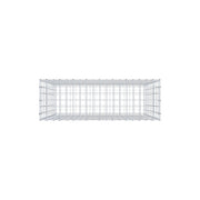 Gabione 100 cm x 90 cm x 30 cm (L x H x T), Maschenweite 5 cm x 10 cm, C-Ring