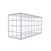 Gabione 80 cm x 40 cm x 30 cm (L x H x T), Maschenweite 10 cm x 10 cm, Spirale
