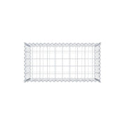 Kuvido Gabionenkorb 100 x 50 x 50 cm  verzinktes Stahldrahtgeflecht 4 mm, Maschenweite 10 x 10 cm, mit Spiralverbinder; Gabione für den Außenbereich, für Steine und Gartengestaltung