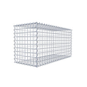 Gabione 100 cm x 50 cm x 40 cm (L x H x T), Maschenweite 5 cm x 5 cm, Spirale