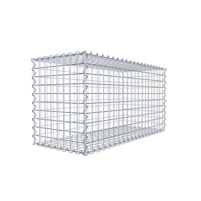 Gabione 100 cm x 50 cm x 40 cm (L x H x T), Maschenweite 5 cm x 5 cm, Spirale