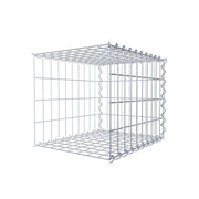 Anbaugabione Typ 2 50 cm x 40 cm x 40 cm (L x H x T), Maschenweite 5 cm x 10 cm, Spirale