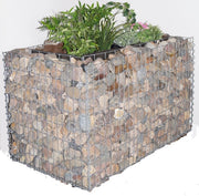 Kuvido Hochbeet eckig 130 cm x 100 cm x 60 cm (L x H x T), Maschenweite 5 x 10 cm, Wandstärke 10 cm