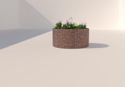 Kuvido Gabionen Hochteich rund, Außendurchmesser 172 cm, Höhe 80 cm, Maschenweite 5 x 5 cm, Wandstärke 15 cm