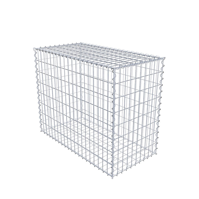 Gabione 100 cm x 80 cm x 50 cm (L x H x T), Maschenweite 5 cm x 10 cm, Spirale