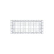 Gabione 100 cm x 100 cm x 40 cm (L x H x T), Maschenweite 5 cm x 10 cm, C-Ring