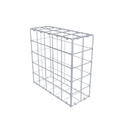 Gabione 50 cm x 50 cm x 20 cm (L x H x T), Maschenweite 10 cm x 10 cm, C-Ring