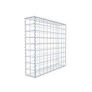 Gabione 100 cm x 90 cm x 20 cm (L x H x T), Maschenweite 10 cm x 10 cm, Spirale