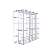 Gabione 50 cm x 50 cm x 20 cm (L x H x T), Maschenweite 5 cm x 10 cm, C-Ring