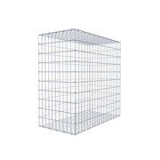Gabione 100 cm x 100 cm x 50 cm (L x H x T), Maschenweite 5 cm x 10 cm, C-Ring