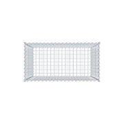 Gabione 100 cm x 90 cm x 50 cm (L x H x T), Maschenweite 5 cm x 5 cm, Spirale