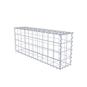 Gabione 100 cm x 40 cm x 20 cm (L x H x T), Maschenweite 10 cm x 10 cm, Spirale