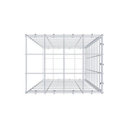 Anbaugabione Typ 2 100 cm x 40 cm x 30 cm (L x H x T), Maschenweite 10 cm x 10 cm, C-Ring
