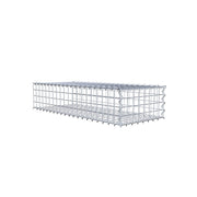 Anbaugabione Typ 2 100 cm x 20 cm x 40 cm (L x H x T), Maschenweite 5 cm x 5 cm, Spirale