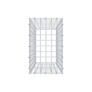 Anbaugabione Typ 3 100 cm x 30 cm x 50 cm (L x H x T), Maschenweite 5 cm x 10 cm, C-Ring