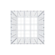 Gabione 80 cm x 50 cm x 50 cm (L x H x T), Maschenweite 10 cm x 10 cm, C-Ring