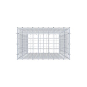 Kuvido Gabione 100 cm x 50 cm x 30 cm (L x H x T), Maschenweite 5 cm x 5 cm, C-Ring