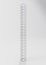 Gabionensäule eckig 17 cm x 17 cm, 200 cm Höhe, MW 5 cm x 10 cm