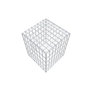 Gabione 50 cm x 40 cm x 40 cm (L x H x T), Maschenweite 5 cm x 10 cm, C-Ring